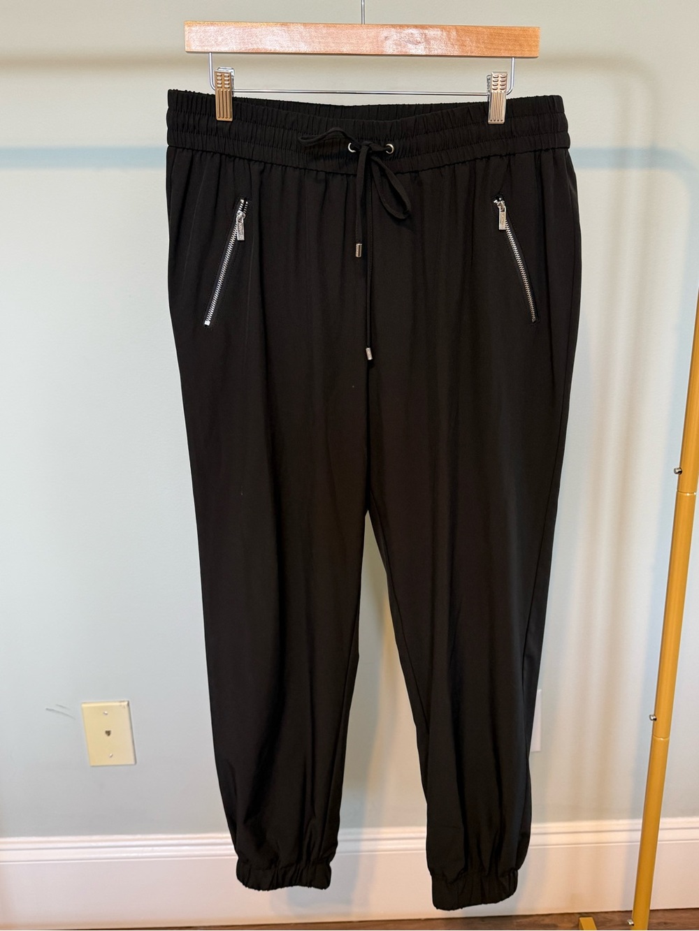 Calvin Klein Black Drawstring Jogger Pants